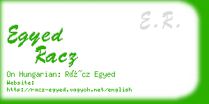 egyed racz business card